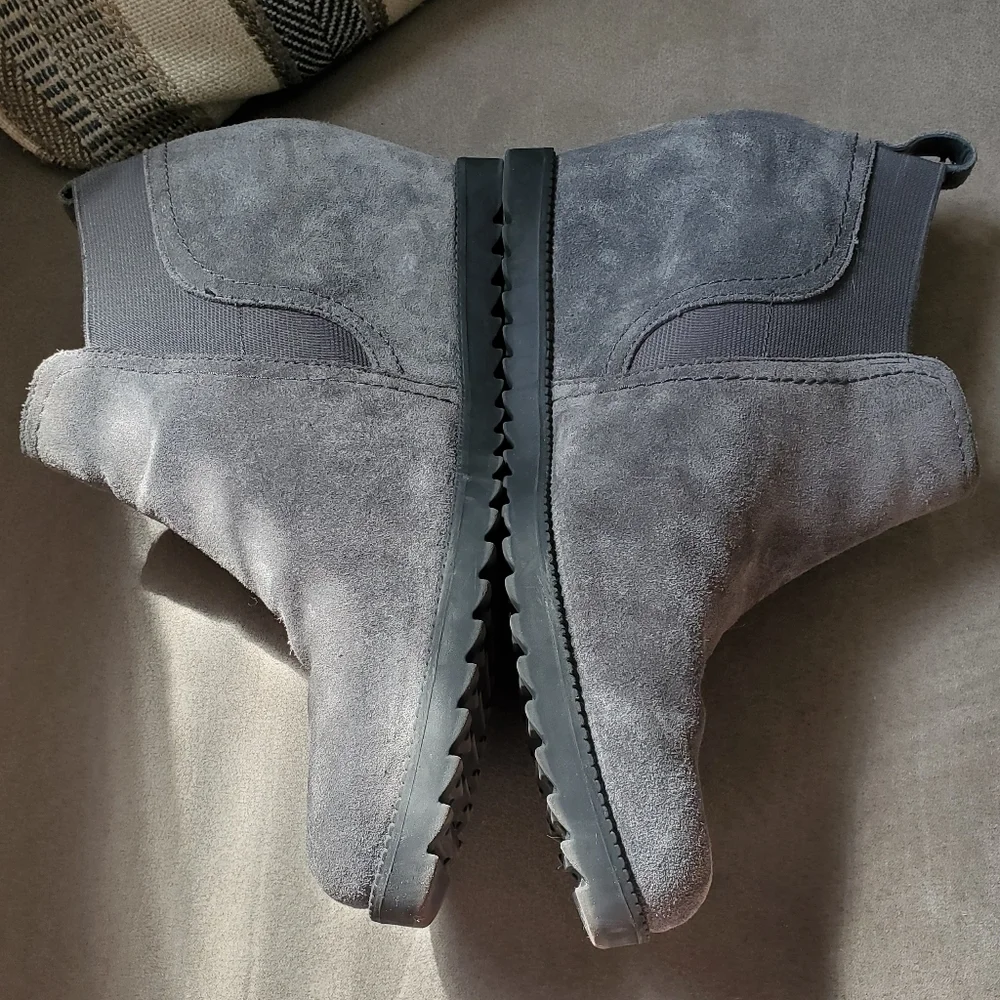 Naturalizer Darena hidden wedge ankle boots in Graphite Lead size 9.5M
